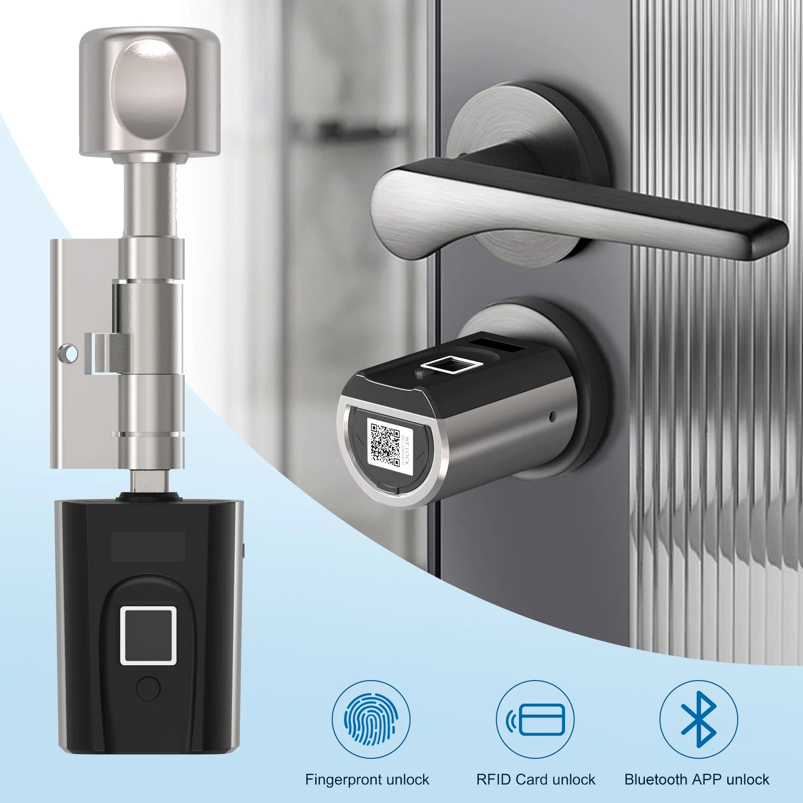 welock fingerprint electronic smart door lock cylinder secbn51 • 🚀 techboys.de : 💡Smarte Technik & Hardware für den Alltag